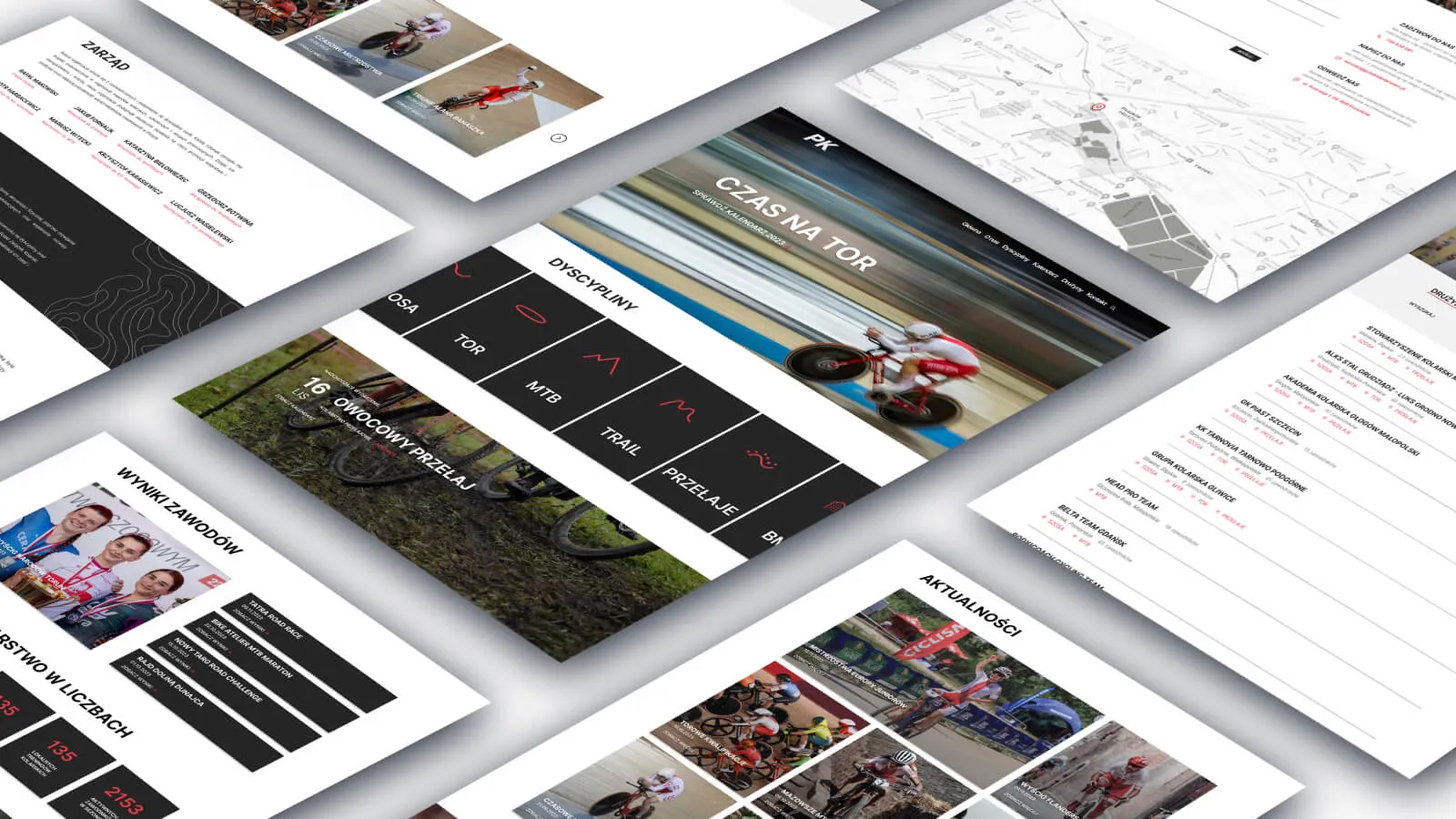 Wizualizacja projektu Polski Związek Kolarski